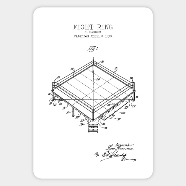 BOXING RING patent Sticker by Dennson Creative